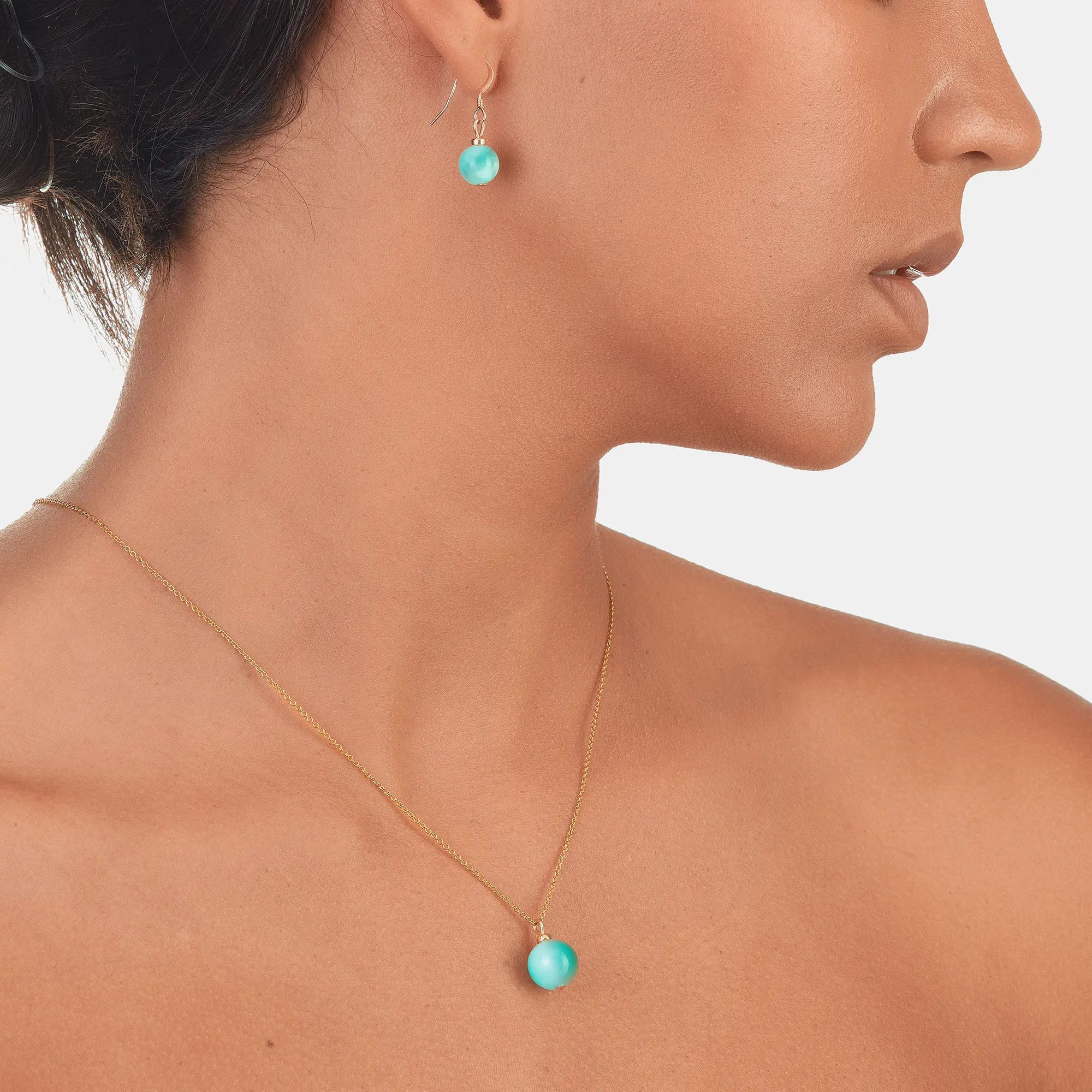 Collier Angélite de 10mm