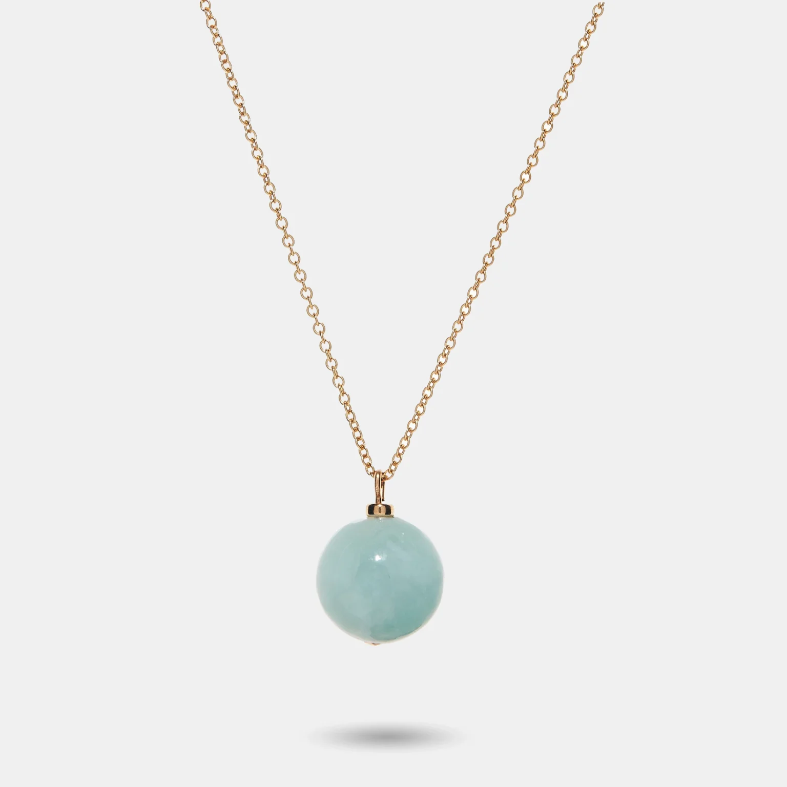 collier perle de jade 14mm