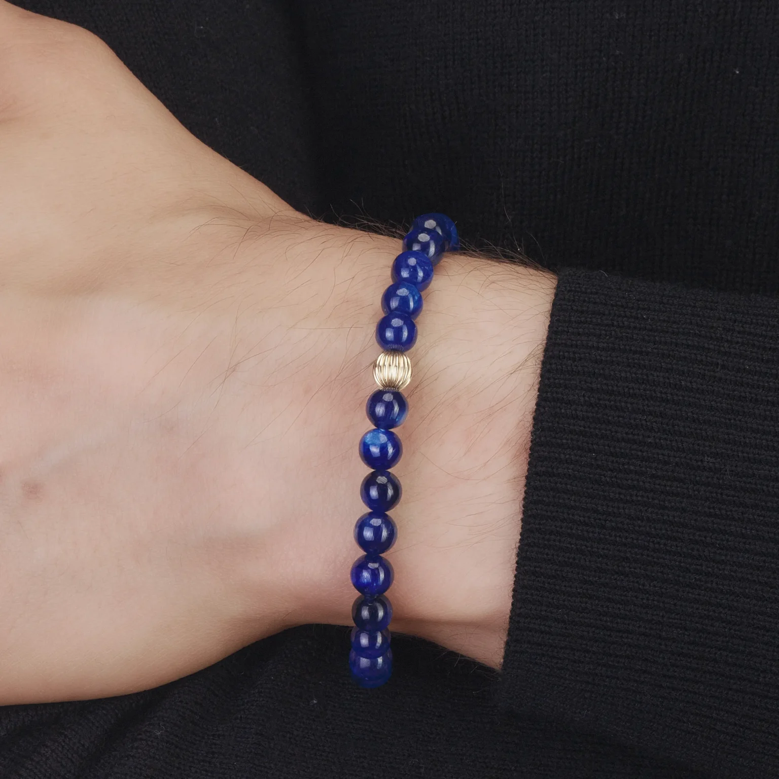 Baya - Bracelet Kyanite bleu nuit pour homme