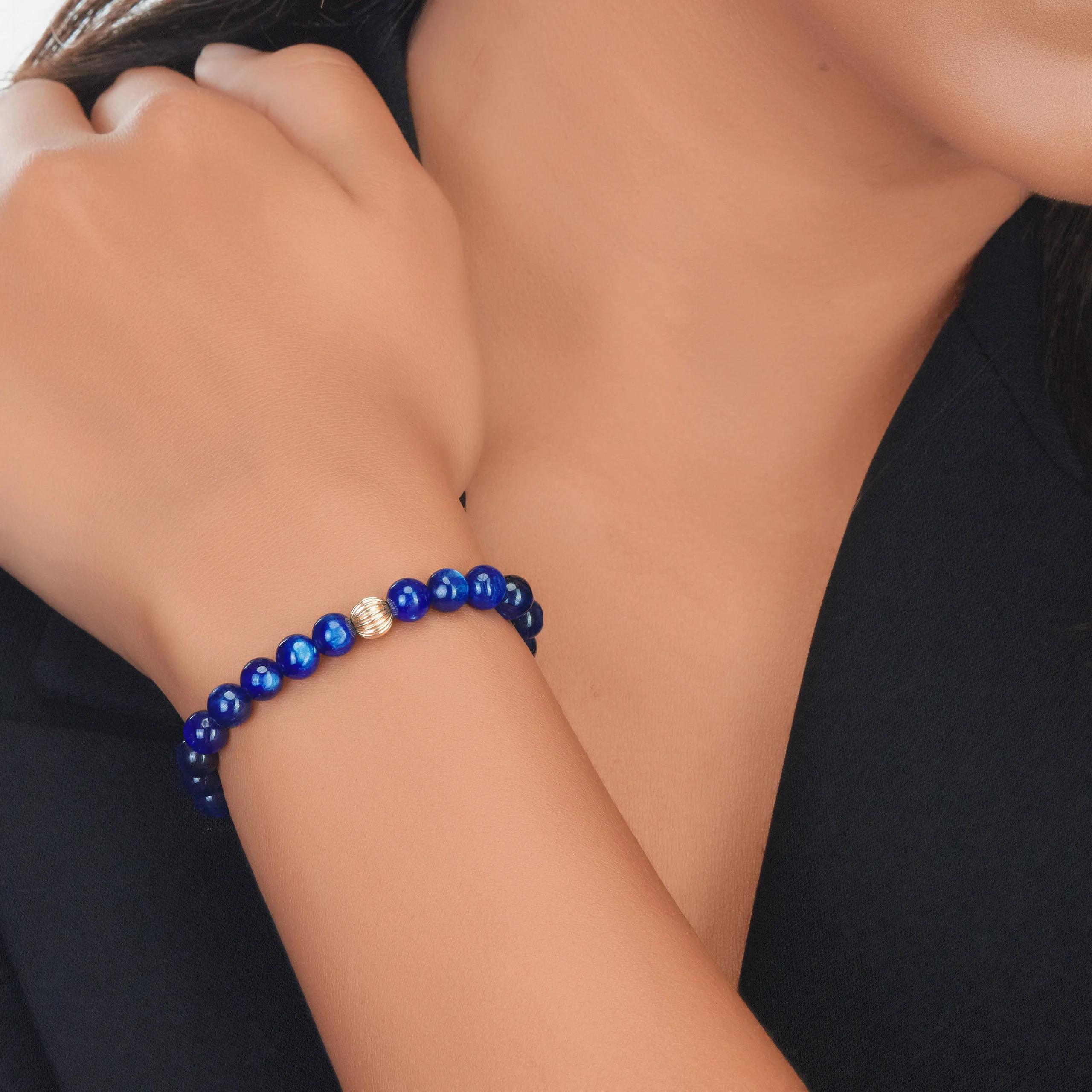 Baya - Bracelet Kyanite bleu nuit pour femme