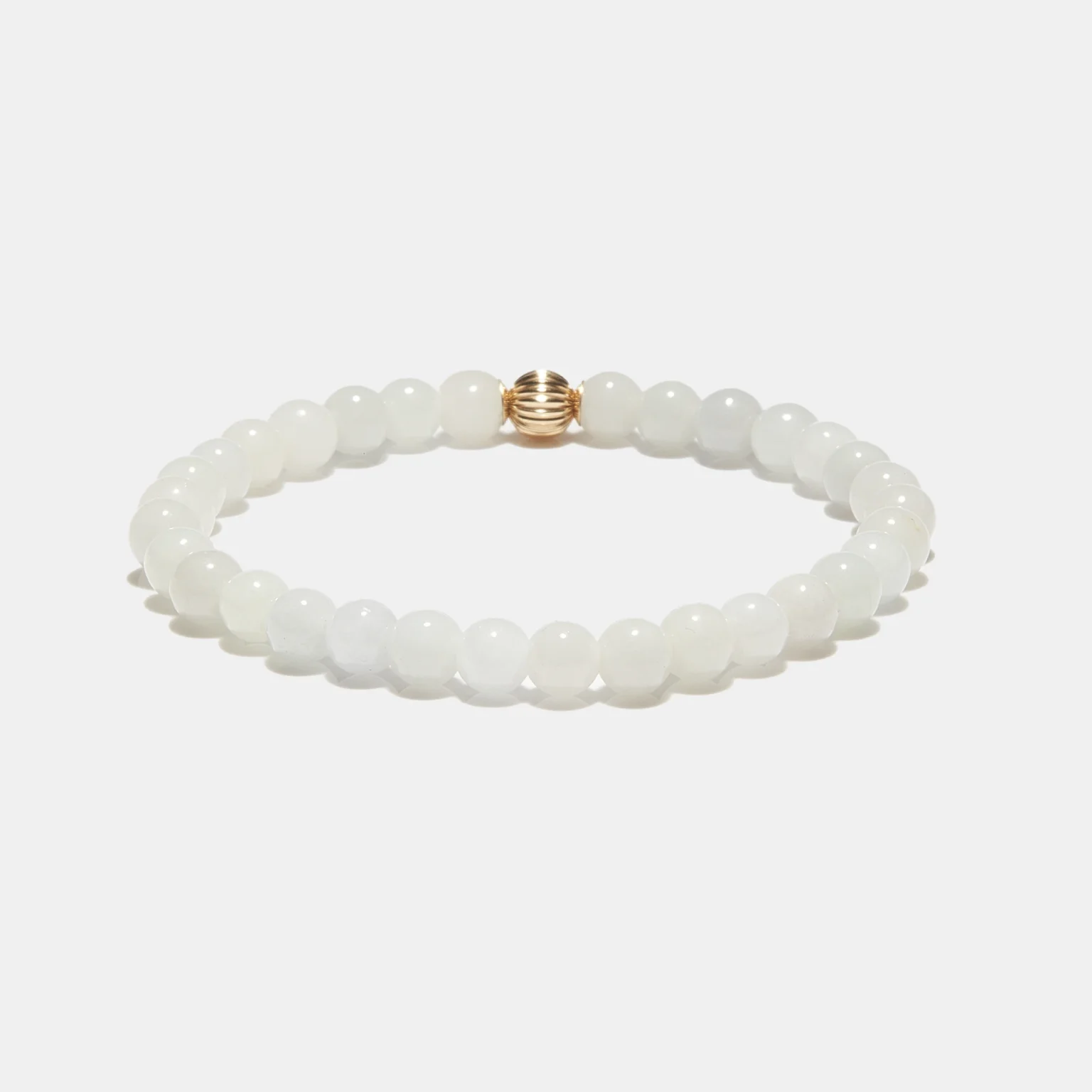 Bracelet élégance en jade blanc
