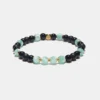 Bracelet en onyx et angeltite