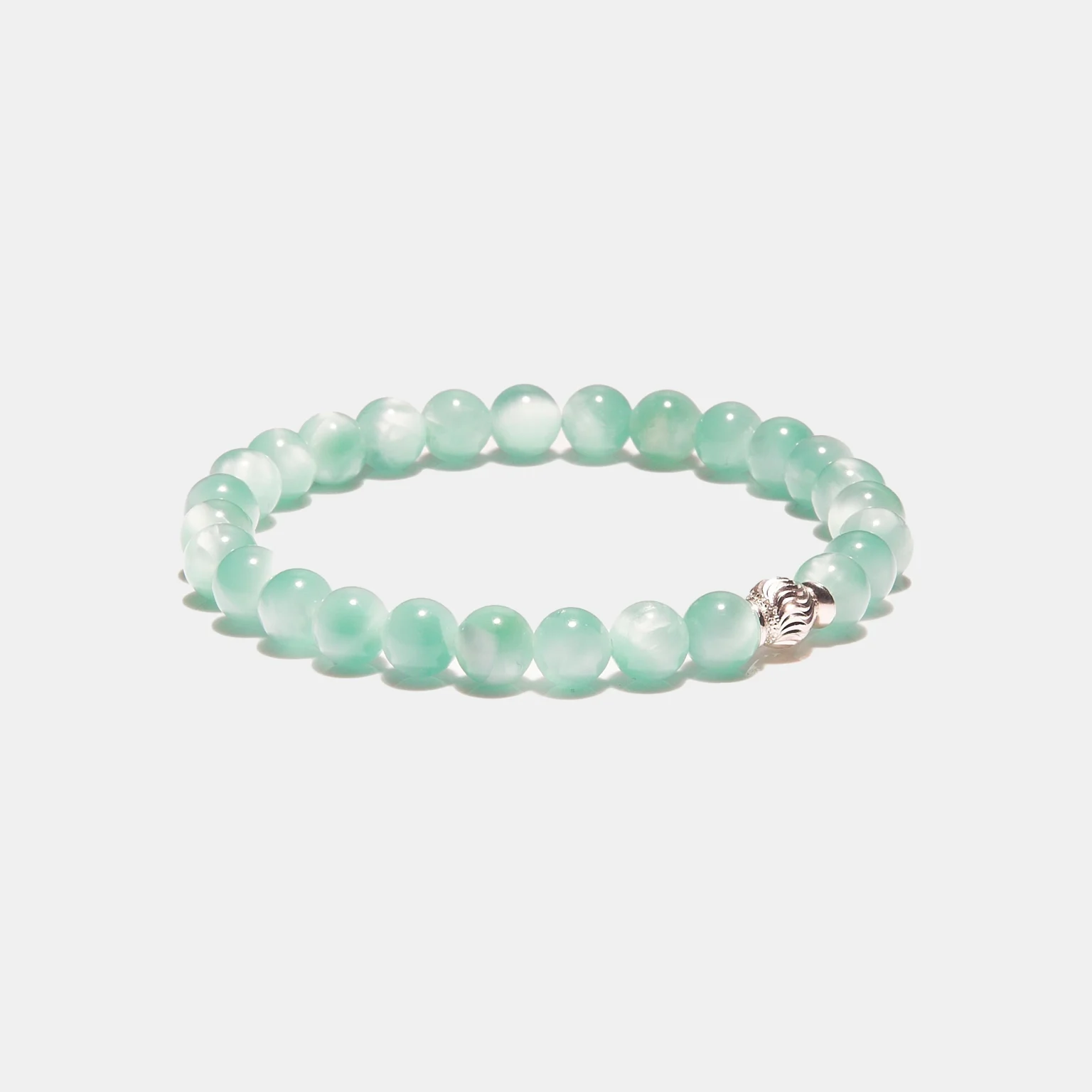 Bracelet Lagon profond en jade