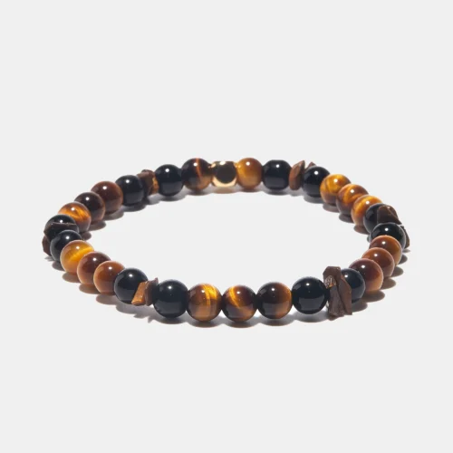 Bracelet homme en oeil de tigre