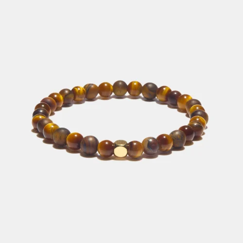 Bracelet en pierres naturelles d'oeil de tigre