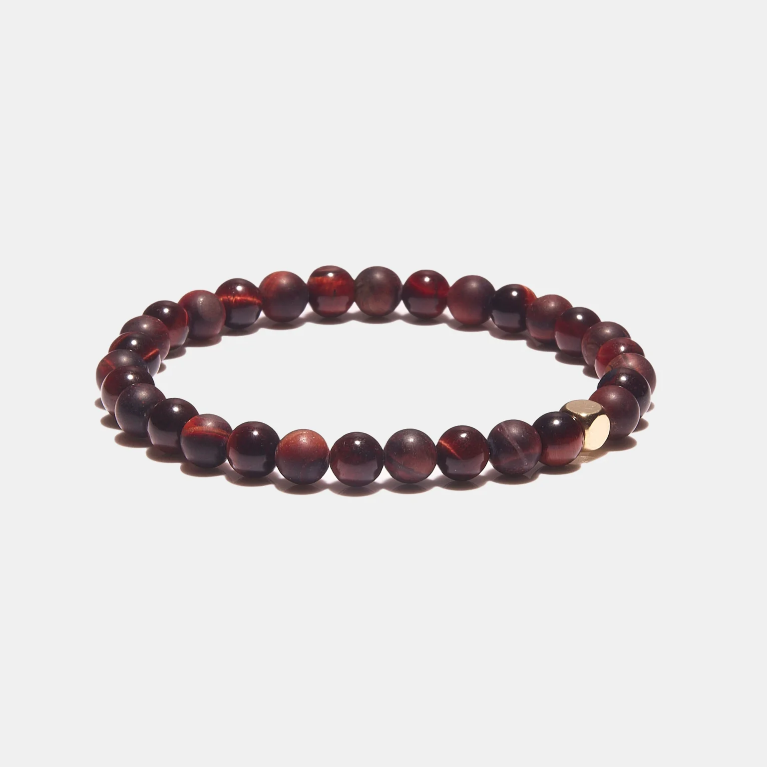 Bracelet oeil de taureau aux couleurs chaudes