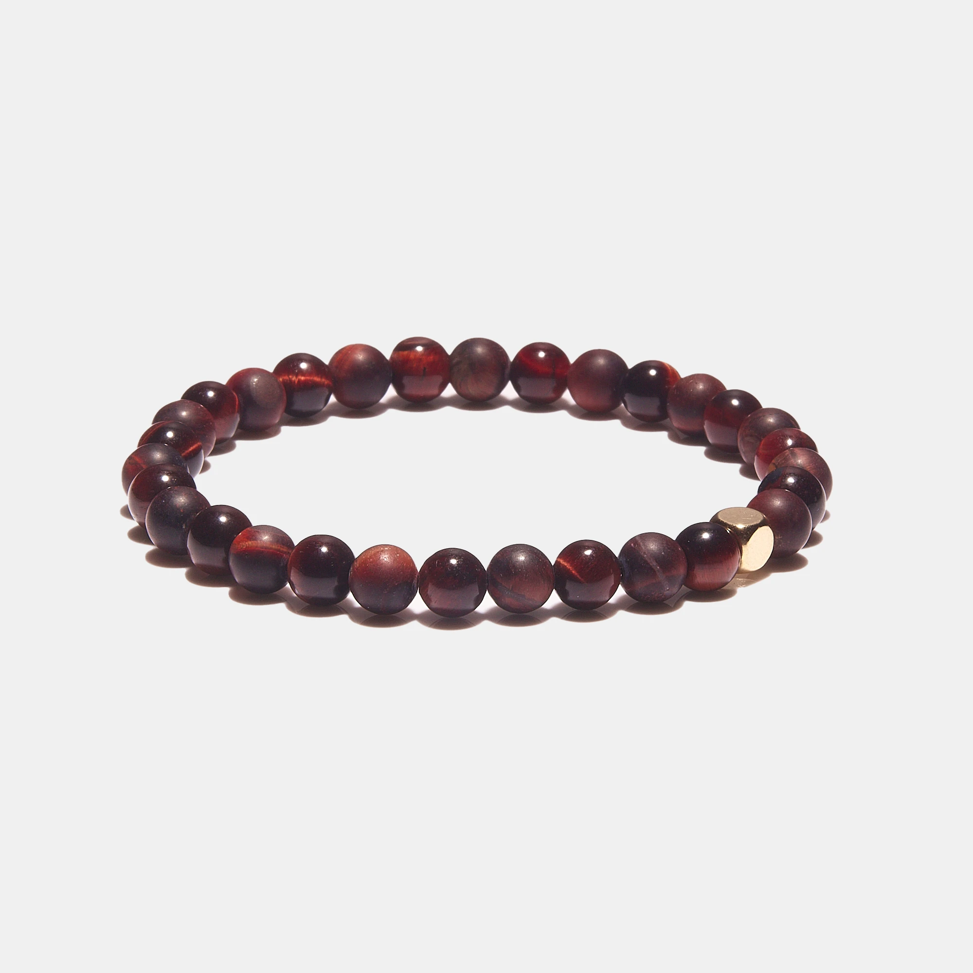 Bracelet oeil de taureau aux couleurs chaudes