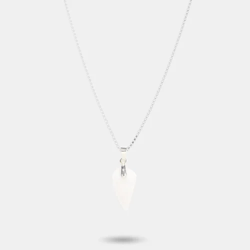 Collier en jade blanc