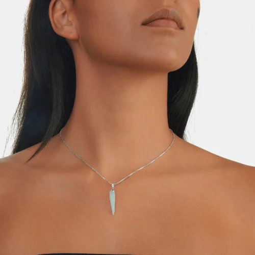 collier pour femme en jade blanc