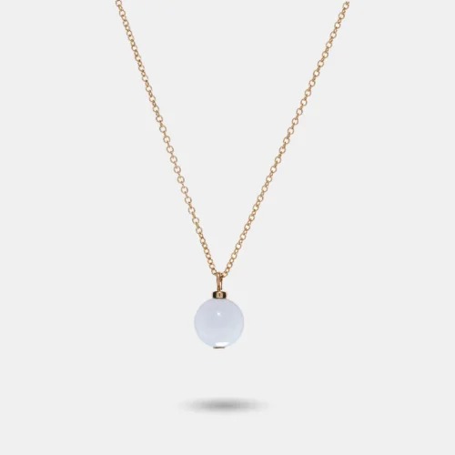 COLLIER JADE BLANC POUR FEMME