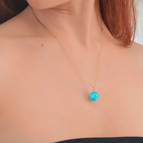 Collier en larimar pour femme