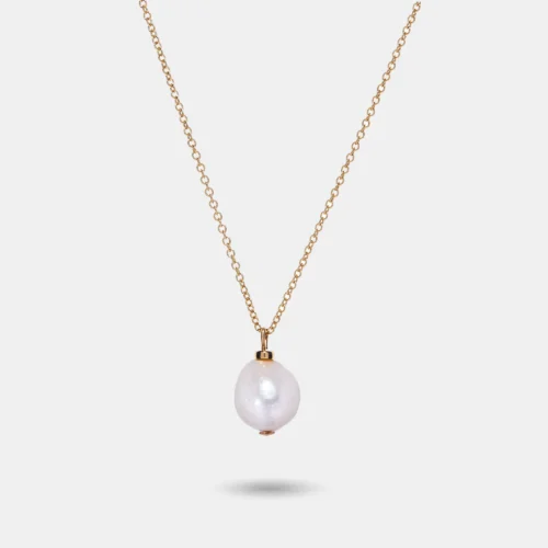 Collier en perle de culture blanches