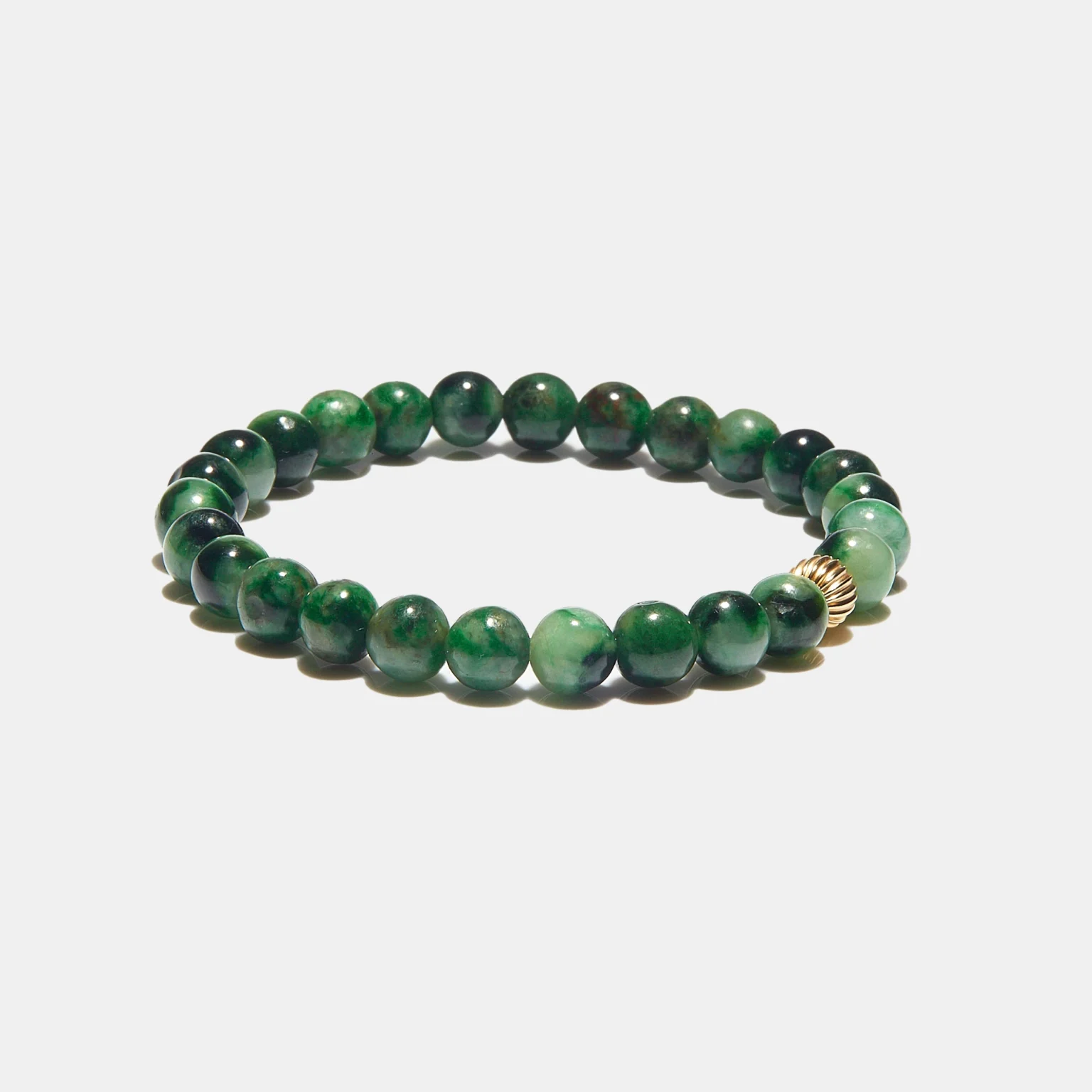 Fortuna bracelet jade marbré gold
