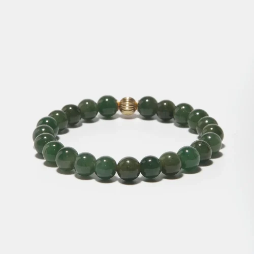 Bracelet en jade vert véritable