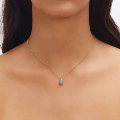 collier jade lavande pour femme