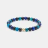 Bracelet en onyx, kyanite et apatite