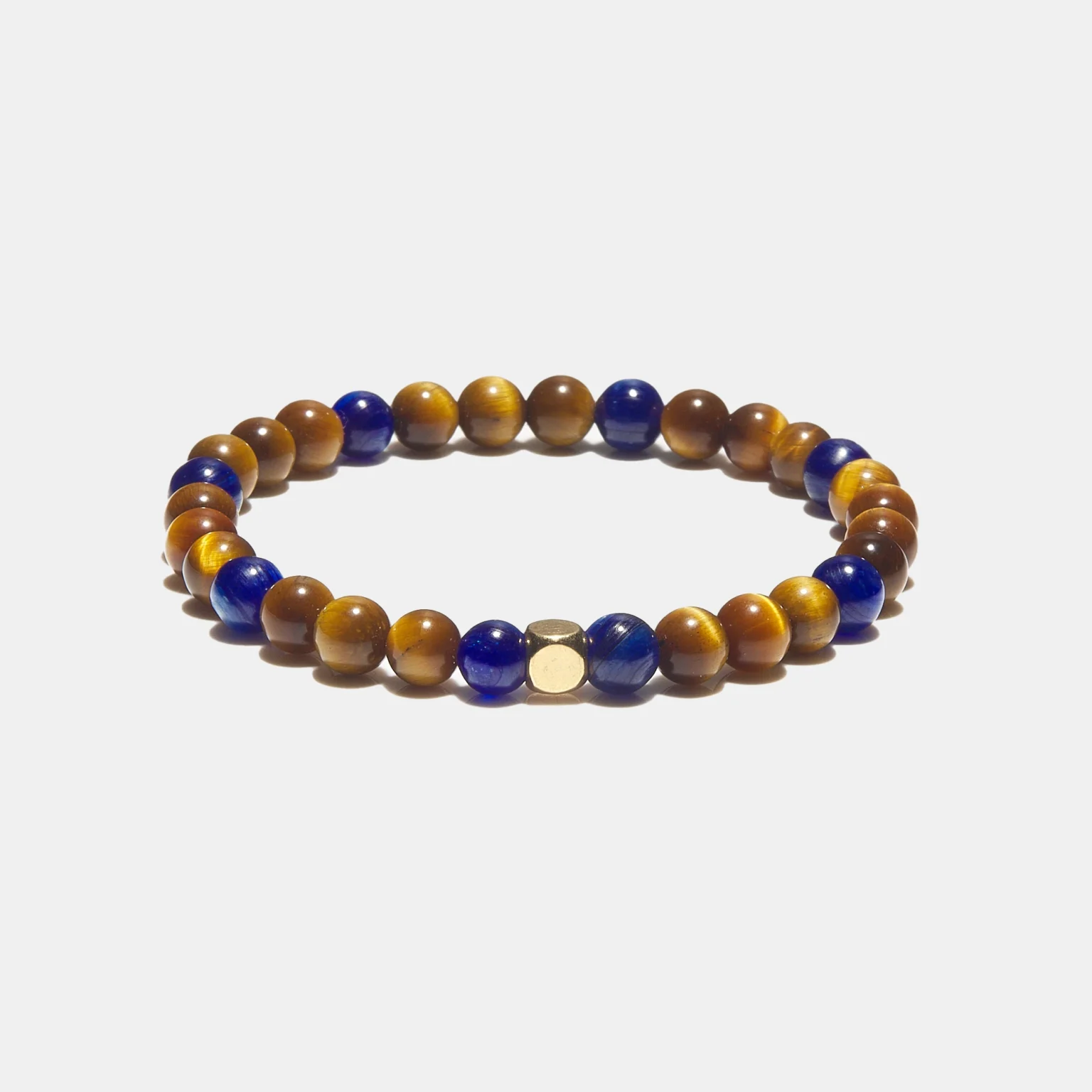 Bracelet oeil de tigre et kyanite