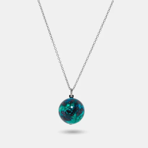 Samanéa collier en chrysocolle