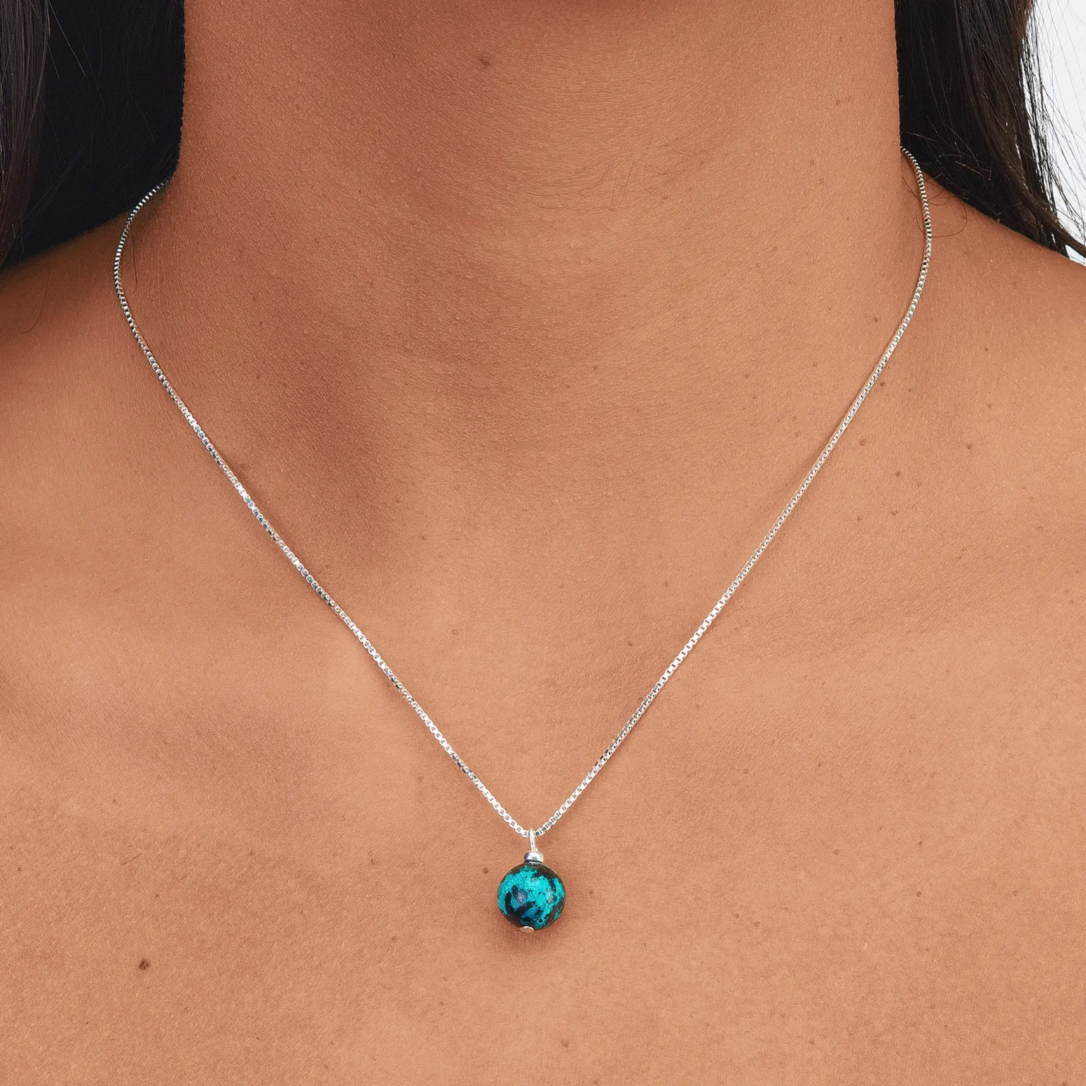 Terra - Collier Chrysocolle pour femme