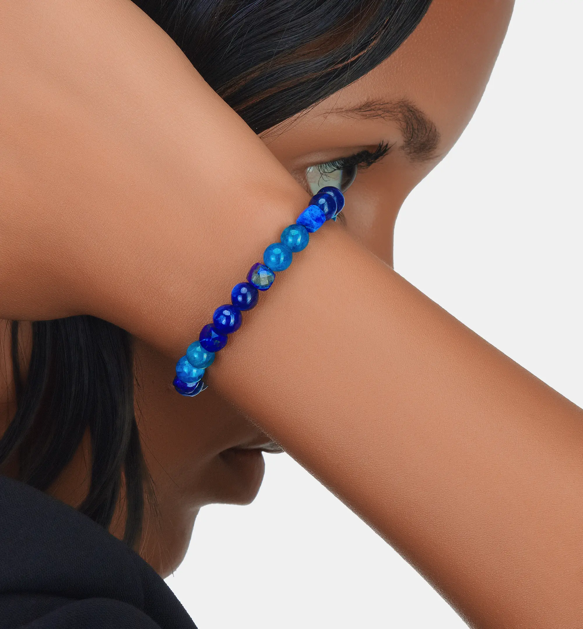 Bracelet en Lapis Lazuli, Apatite et Kyanite